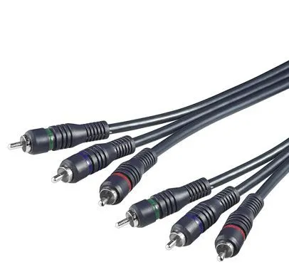 PremiumCord 3x cinch kábel (YUV), M/M, 10 m